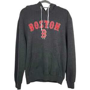 Boston Red Sox Hoodie Gray Pullover Majestic Mens Size Medium